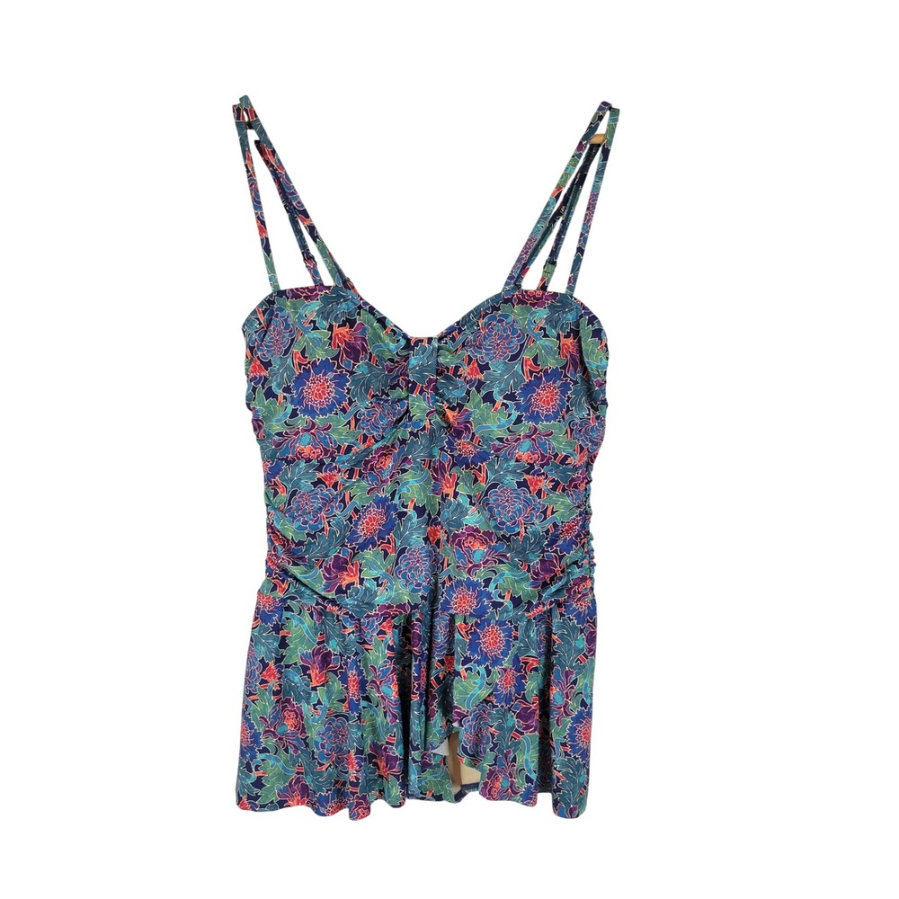 NEW Sundance One Piece Swimsuit Floral Size Extra Large Bathing Suit Swim Dress